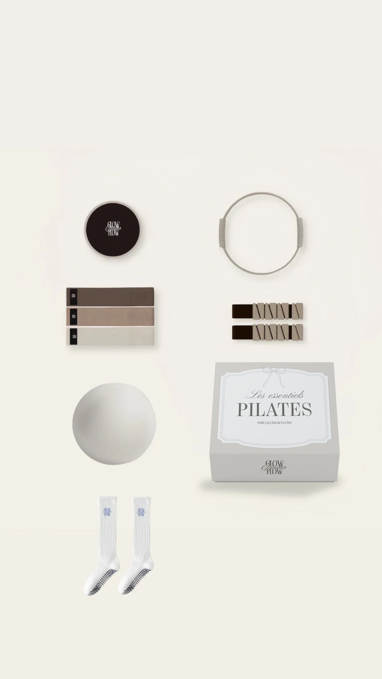 La Boîte Essentielle Pilates — Kit Complet 6 Accessoires + 8 Vidéos d’Entraînement
