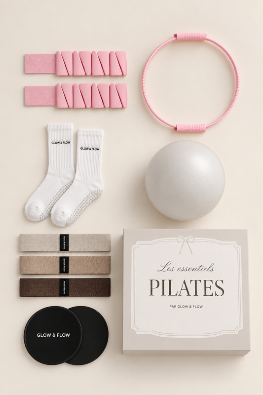 La Boîte Essentielle Pilates — Kit Complet 6 Accessoires + 8 Vidéos d’Entraînement
