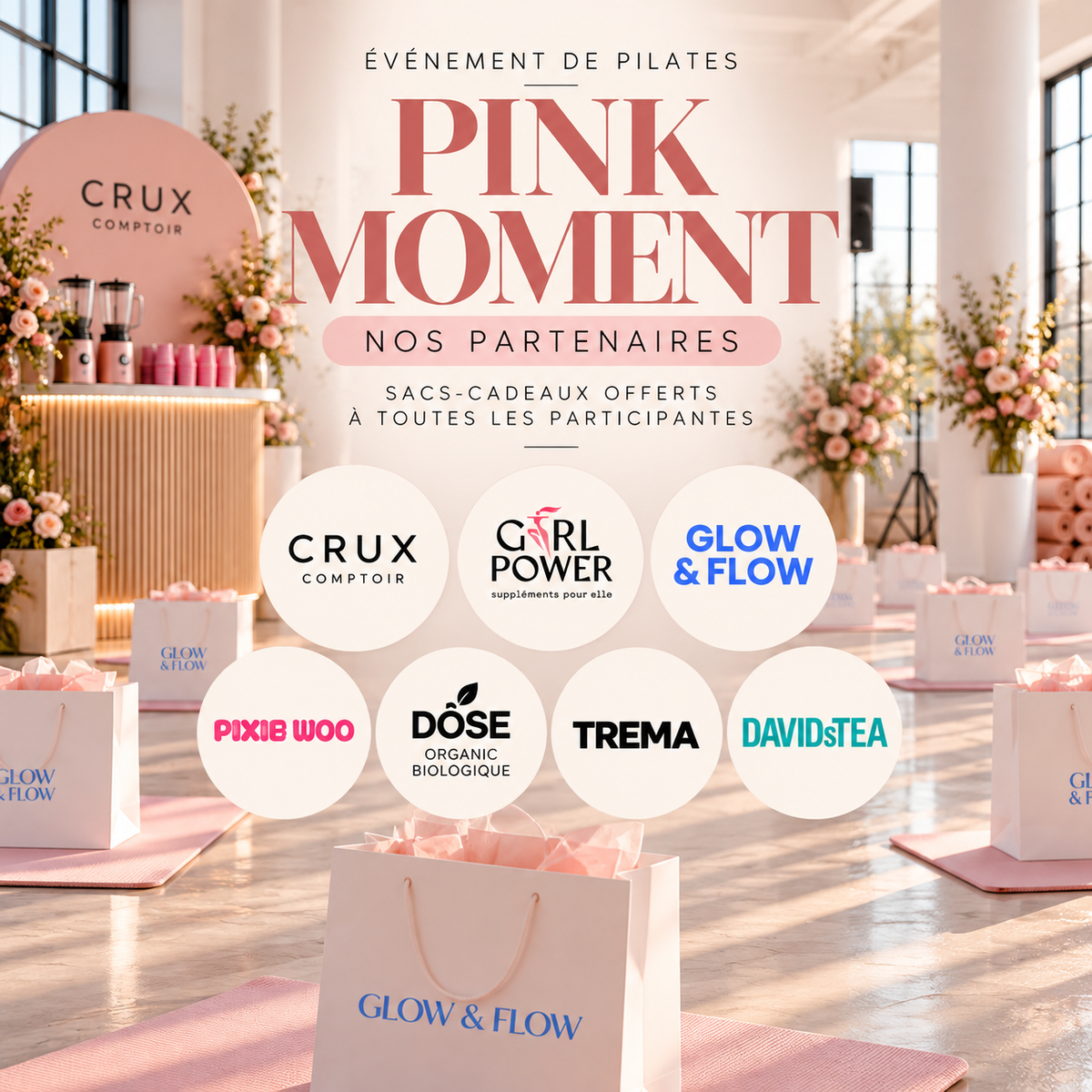 PINK MOMENT – Événement Pilates & lancement de la collection ROSE | Glow & Flow
